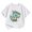 White, variant on QTBIUQ Easter Bunny Graphic Tee for Kids Toddler Boys and Girls Easter Eggs Dinosaur Cute Top Summer Casual Wear, Ages 1-12