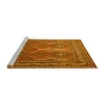 thumbnail image 2 of Ahgly Company Machine Washable Indoor Rectangle Persian Yellow Traditional Area Rugs, 7' x 9', 2 of 4