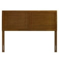 thumbnail image 3 of Pemberly Row King Modern Rubberwood and MDF Headboard in Walnut, 3 of 9