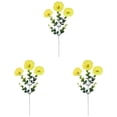 thumbnail image 2 of 3 Pcs Artificial Morning Glory Stem, 11.81X4.72 inch Faux Floral Spray, Greenery Flower Pick, Indoor Table Arrangement, Outdoor Patio Embellishment, Spring Home Accent, Vase Filler Decoration, 2 of 3
