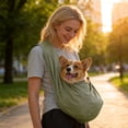 thumbnail image 3 of Large Pet Sling Carrier Up to 40 Lbs, Adjustable Padded Wide Shoulder Strap Thickened Pet Travel Bag, 3 of 4