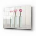 thumbnail image 2 of Epic Art 'Row Of 3 Pink Flowers In Blue Vases' by Tom Quartermaine, Acrylic Glass Wall Art, 16"x12", 2 of 8