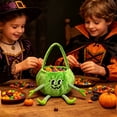 thumbnail image 3 of Halloween Candy Bag Reusable Cute Smiling Pumpkin Trick or Treat Bag Indoor Outdoor Fall Decro, 3 of 6