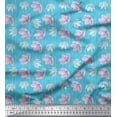 thumbnail image 1 of Soimoi Blue polyester Crepe Fabric Stripe & Floral Fabric Prints By Yard 52 Inch Wide, 1 of 3
