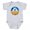 Heather Gray, variant on CafePress - Peace In Ukraine - Cute Infant Bodysuit Baby Romper - Size Newborn - 24 Months