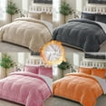 thumbnail image 3 of VK·LIVING Fleece Throw Sherpa Blanket for Bed or Couch Oversized Weighted Warm Reversible Machine Washable Medium Weight Home Decor Giftable Throw,Beige,50"x60", 3 of 5