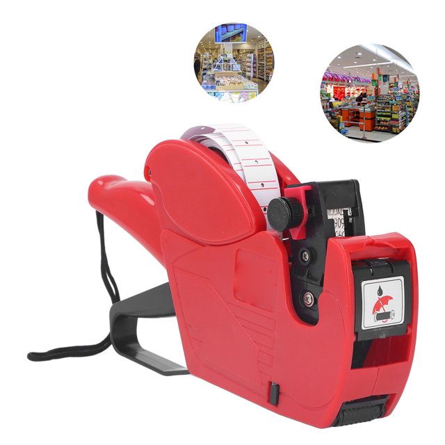 Price Labeling Machine, 8 Marking Digits ABS Easy To Use Price Labeling Tool for Online Seller Red,Yellow,Blue