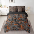 thumbnail image 2 of jejeloiu Abstract Camouflage 7-Piece Twin Bedding Sets,Rustic Camo Bedding Comforter Set,Orange Green Black Sheet Sets For Boys Kids,Microfiber Bedroom Decor Reversible, 2 of 8
