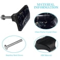 thumbnail image 3 of 4 Packs Black Bull Crystal Glass Cabinet Knobs Drawer Handles for Kitchen Cabinets Dresser Cupboard Wardrobe Pulls Handles, 3 of 7