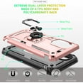 thumbnail image 4 of Moto G Stylus 5G 2022 Case, Moto G Stylus 5G Case 2022 with HD Screen Protector, [Military-Grade] Magnetic Ring Holder Kickstand Shockproof Protective Case for Moto G Stylus 5G 2022, Rose Gold, 4 of 13