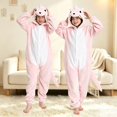 thumbnail image 2 of Ruyang Kids Unicorn Dinosaur Hooded Jumpsuit Button Down Long Sleeve Plush Jumpsuits Boys Girls Animal Dress Up Clothes, 2 of 8