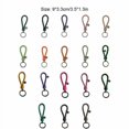 thumbnail image 1 of Leather Braided Woven Rope Keychain Lovely DIY Bag Hanging Pendant Exquisite Key Chain Car Keyring Holder Metal Jewelry for Men Orange, 1 of 1