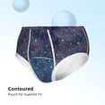 thumbnail image 3 of Pofeuu Watercolor Indigo Print Boy's Briefs Toddler Boys' Underwear, Organic Cotton, Comfort Briefs-Large, 3 of 7