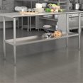 thumbnail image 2 of Scranton & Co Stainless Galvanized Steel Undershelf for 72" Work Table, 2 of 8