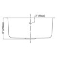 thumbnail image 3 of Dawn Kitchen & Bath DSU1916 19,13 Po. L Sous-Montée Simple Bol - Calibre 16, 3 of 5