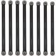thumbnail image 2 of Varillaje de varilla de tracción 8 Piezas De Varilla De Tracción 1/8 Piezas De Repuesto Eslabones De Orugas Conjunto De Aleación De Aluminio Para Losi Black Negro Magideal Varillaje de varilla de tracción, 2 of 5