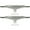 Raw/White, variant on Tensor Regular Aluminum Scil Mirror Skateboard Trucks Raw/Black Fade - Hanger 5.5" Axle 8.25" (Set of 2)