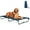 Blue, variant on Daisy Cot, Medium Foldable Elevated Dog Bed, Portable Raised Outdoor Folding Dog Cot, Cooling, Chew Proof, Waterproof, Heavy Duty Up to 160 lbs for Camping/Home, Grey, 32"x 19"x6"