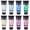 Galaxy Glitter Colors, variant on AUREUO Metallic Acrylic Paint Set - 8 Essential Colors 0.71 fl oz / 21ml Tubes Gold Silver Art Paints for Crafts Decor Rich Pigments Non-Toxic Painting Supplies for Artists