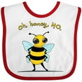 thumbnail image 3 of Inktastic Oh, Honey, No... Cute Bee Boys or Girls Baby Bib, 3 of 4