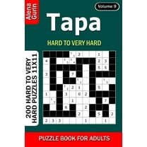 Tapa puzzle book for Adults : 200 Hard to Very Hard Puzzles 11x11 (Volume9) (Paperback)