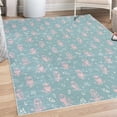 thumbnail image 1 of Owl Decorative Rug, Cartoon Style Illustration of Birds on the Branches Mysterious Woods Print, Quality Carpet for Bedroom Dorm and Living Room, 6 Sizes, Almond Green, by Ambesonne, 1 of 4