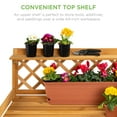 thumbnail image 6 of Best Choice Products Outdoor Wooden Garden Potting Bench, Workstation Table w/ Cabinet Drawer, Open Shelf - Natural, 6 of 8