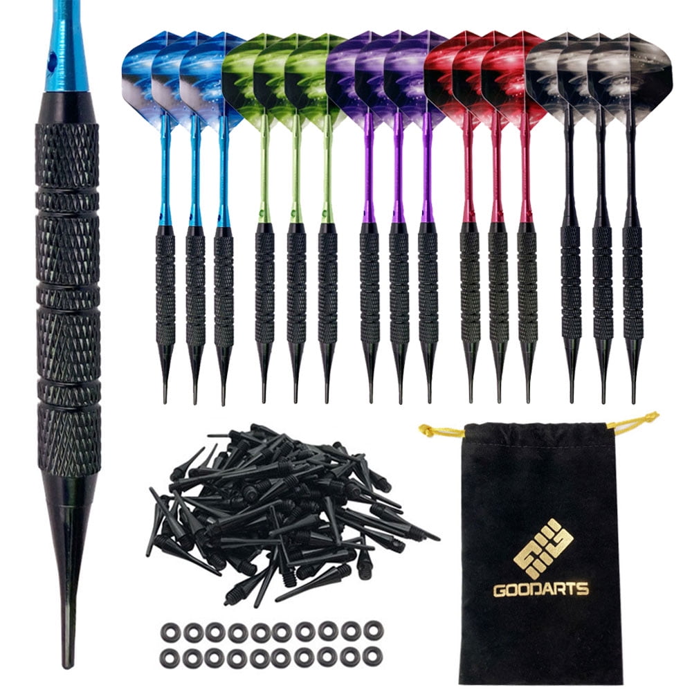 CVLIFE 12 Pack Soft Tips Darts for Electronic Dartboard Plastic Point
