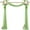 Apple green, variant on Pearls Chiffon Wedding Arch Backdrop Elegant Arch Curtain For Wedding Decoration