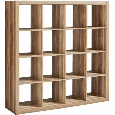 Spot On Dealz 2-Cube Storage Unit | Small Wooden Bookcase For Bedroom Or Office | Oak Finish | MDF Shelves