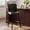 Black-Faux Leather, variant on DRLOVELY Set of 4 Swivel Bar Stools, PU Leather 24.5" Counter Height Chairs with Back, Industrial Metal Footrest for Kitchen Island, Green