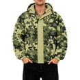 thumbnail image 2 of CharmCyan Men's Oversized Casual Down Jacket With Long Sleeves And Hood Green L, 2 of 2