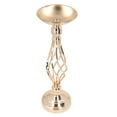 thumbnail image 1 of Candle Holder, Iron Twisted Candlestick Ornament Table Candle Stand For Wedding Dinning Housewarming Gift, 1 of 8