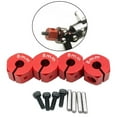 thumbnail image 4 of tssuouriy Adaptateur d'Entraînement de Moyeu de Roue RC Robuste pour Voiture SCX10 CC01 1/10 RC 8mm Rouge 1Set, 4 of 6