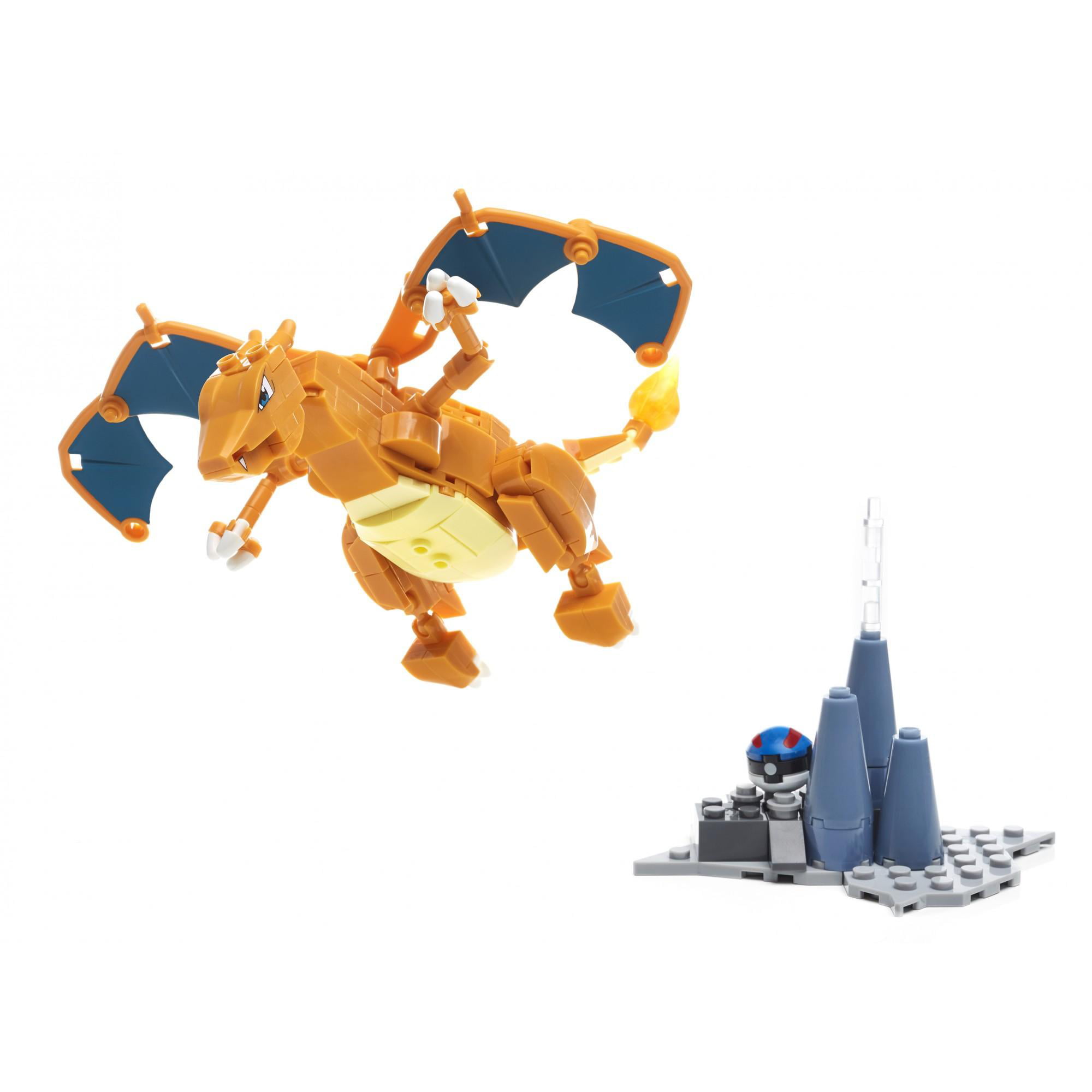 Mega Construx Pokemon Charizard Construction Set with character figures,  Building Toys for Kids (198 Pieces)