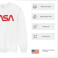 thumbnail image 6 of Vintage NASA Worm Logo Crewneck Sweatshirt Astronaut Space Exploration Emblem, 6 of 7