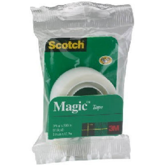 Scotch 205 3/4 x 500-Inch Magic Transparent Tape Refill Roll - Quantity 12