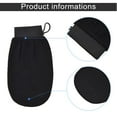 thumbnail image 5 of Wuweikeji 1- pack Moroccan Hammam Exfoliating Gloves, Bath Scrub Mitt for Body, Dead Skin Removal, Pore Cleansing, 5.9 x 8.3 inch, Black, 5 of 11