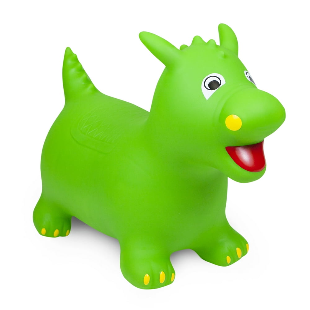 Waddle! Dragon Bouncer! Inflatable Ride On Toy (Green) - Walmart.com ...