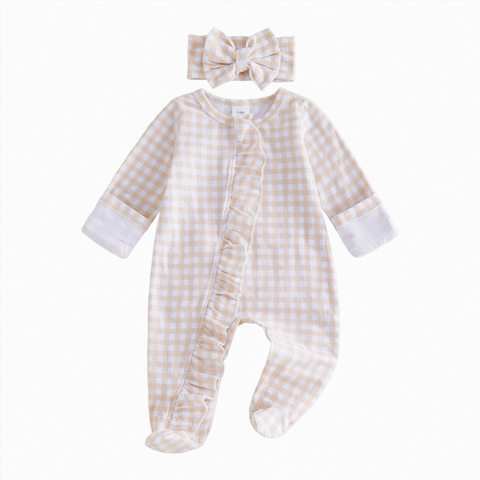 Preemie Newborn Infant Baby Girls Clothes Ribbed Bodysuit Preemie Baby Suits Infant And Toddler Clothing Cotton Newborn Crawling Suits Suits 0-3 Months