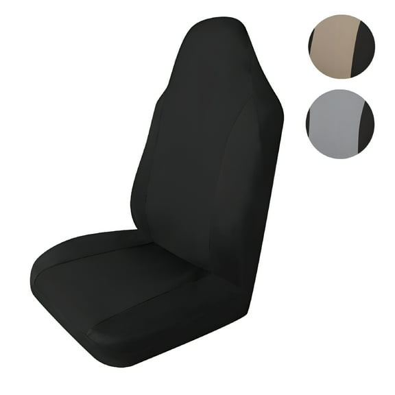 LAMIRO Universal Car Seat Cover Single Piece Packing Durable Auto Seat Cover Black/Beige/Grey
