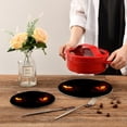thumbnail image 7 of SKYSONIC Anger Monster Eyes Pot Holders Trivets, 2 Pcs Heat Resistant Trivets,Black Cotton Thread Weave Mats for Hot Pads Pans Pot Bowl Teapot for Kitchen Decor, 7 of 7