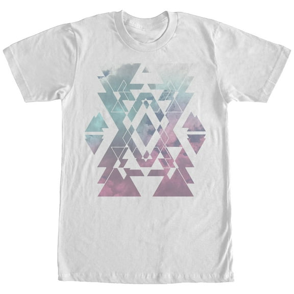Men's Lost Gods Geometric Clouds Graphic Tee White Large