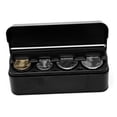 thumbnail image 3 of FUEENIRVA 1Pcs Rectangular Black Plastic Coin Storage Case for Home Office Cash Organizer 4.5x1.6x1.4in, 3 of 8