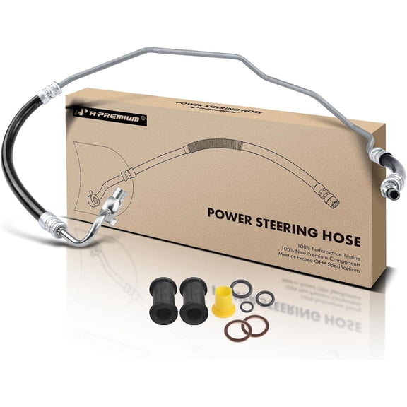 A-Premium Power Steering Pressure Hose Line Assembly Compatible with Toyota Tacoma 1998 1999 2000 2001 2002 2003 2004, 3.4L, 4WD, Pump To Rack/Gear