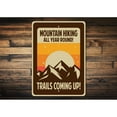 thumbnail image 2 of Retro Hiking Trail Location Aluminum Metal Decor Sign - 10x14 inches, 2 of 4
