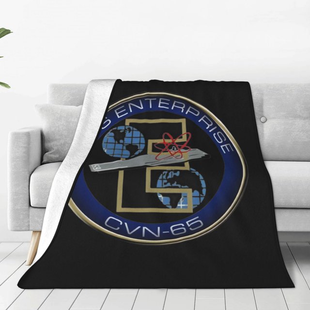 Manta polar USS Enterprise de Star Trek, súper suave y acogedora, manta de franela ligera y cómoda, manta de felpa cálida para sofá, cama