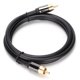 thumbnail image 3 of Cable coaxial RCA Cabeza de cobre puro macho a conector RCA macho Cable de audio coaxial, 3 of 5