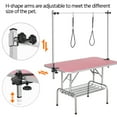 thumbnail image 4 of Alden Design 45"L Adjustable Foldable Pet Grooming Table, Pink, 4 of 10