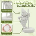 thumbnail image 6 of ICERUN 2Pcs Garden Gnomes,Resin White Pole Dancer Garden Statues,Gnome Reinterpretation Garden Gnomes Outdoor,Style2, 6 of 7